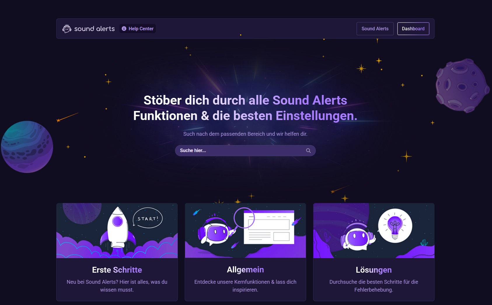 Sound Alerts Helpcenter project preview background