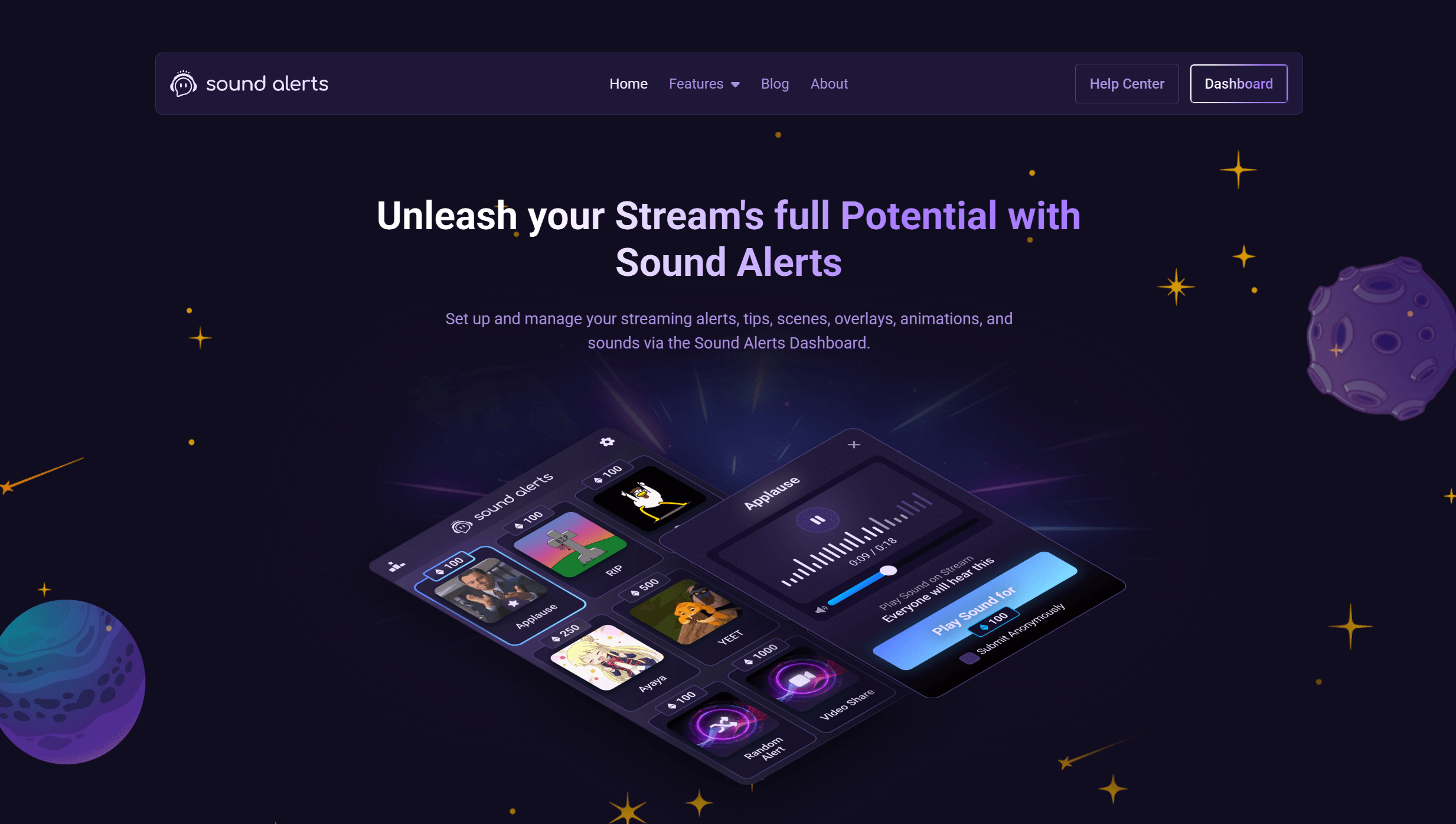 Sound Alerts project preview background